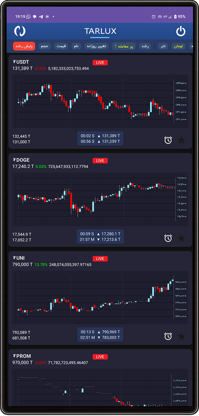 نمای اپلیکیشن SEYAD